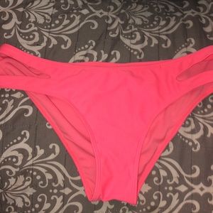 Forever 21 Pink Cutout Bikini Bottoms